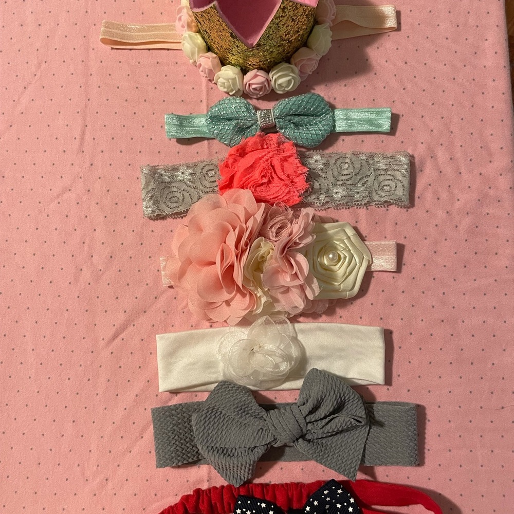 Baby girl headband for 1-2 years old